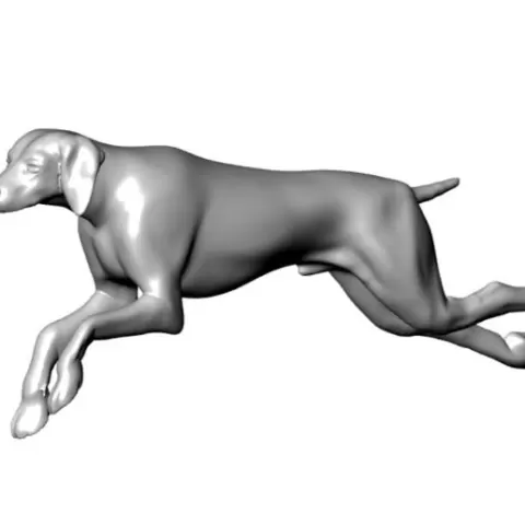 Running Dog 002 3D Printable Model 3D print model