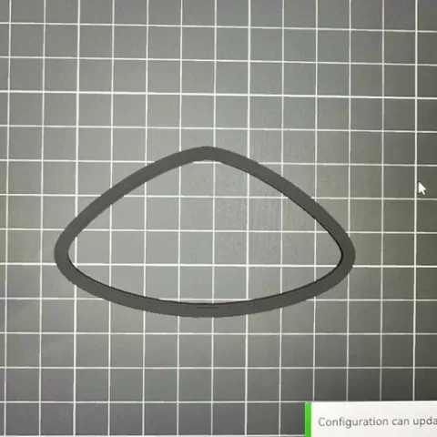 Rounded Isosceles triangle cutter