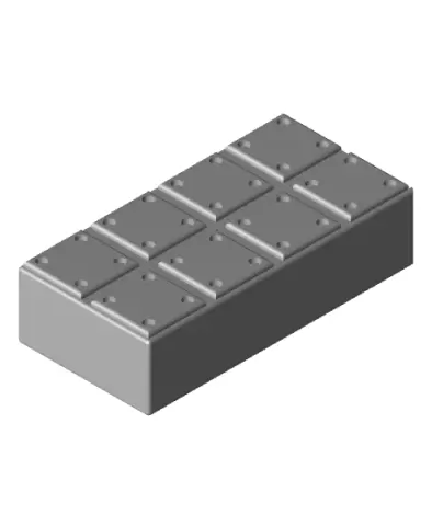 Gridfinity-4X2 Divider bin