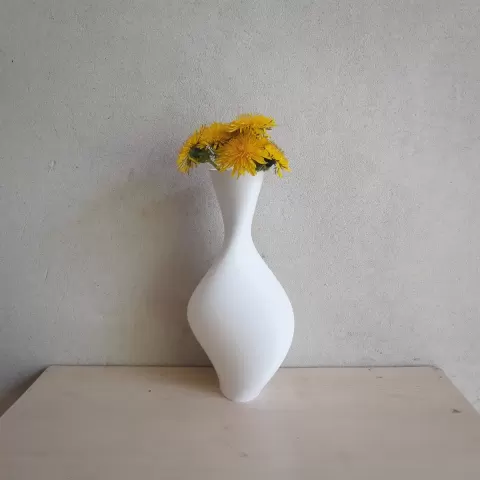 Elliptical vase