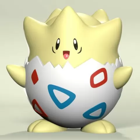 Togepi Divided by Color