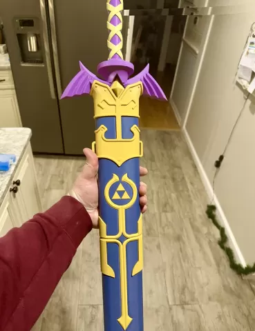 Legend of Zelda Master Sword Scabbard (BOTW) (TOTK) (Full Scale)