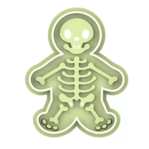 halloween skeleton cookie cutter 9cm
