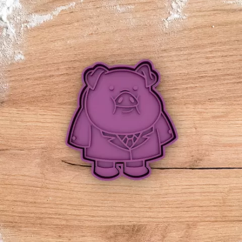 Waddles cookie cutter from Gravity Falls