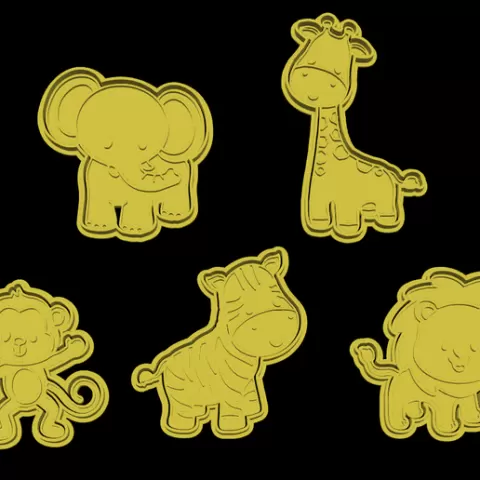Animals cookie cutters