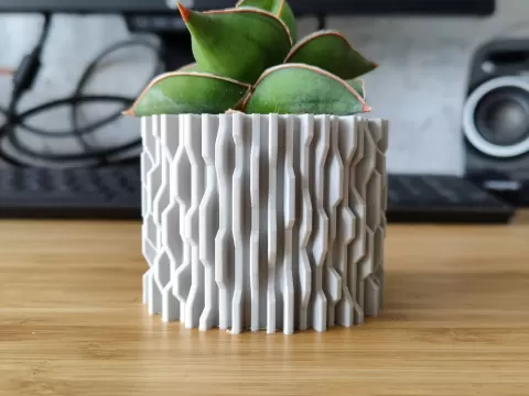 Techno Error Virus - Pot and planter for plants and flowers - vase mode