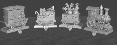 christmas stocking train decoration - celticverse