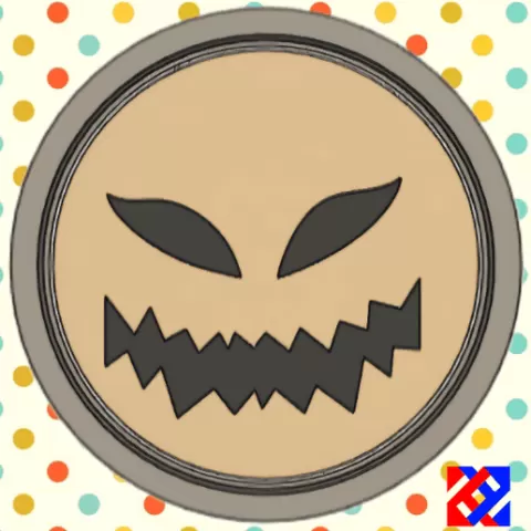 Halloween pumpkin head cookie cutter