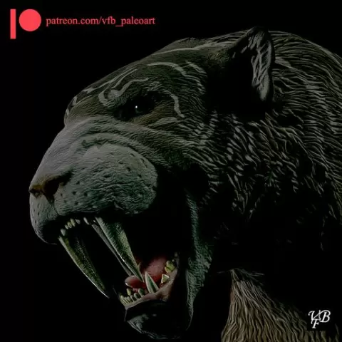 Smilodon populator for 3D printing