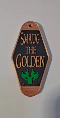 Smaug the golden keychain
