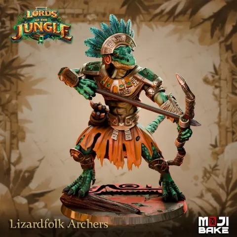 Lords of the Jungle: Lizardfolks Archers by Mojibake Collectibles