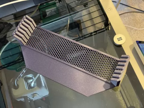Bambu Build Plate Holder with 2-8 tapered slots, open infill, optional tongue