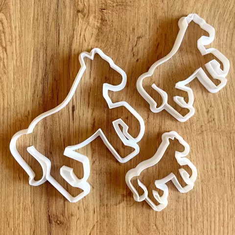 Horse cookie cutter, animal, cutter, horse, animal, cookies - PaintArtSk