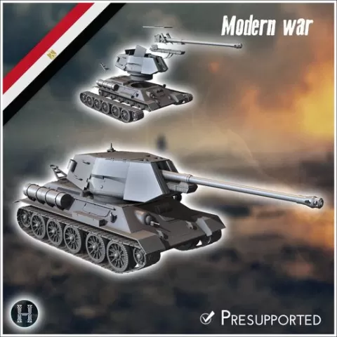 T100 100mm tank destroyer - Egypt Egyptian Cold War Africa Arabic Arab Middle Near East