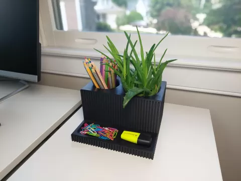 Modern Desk Organizer with integrated Planter