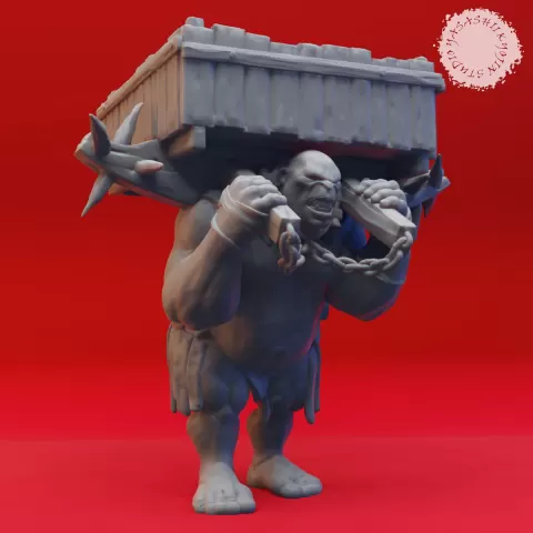 Ogre Howdah - Tabletop Miniatures (Pre-Supported)