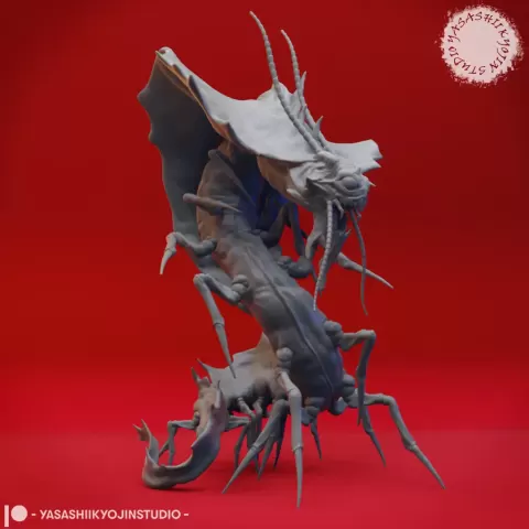 Remorhaz - Tabletop Miniature (Pre-Supported)