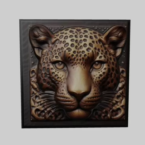 Leopard Animal for CNC Router Laser & 3D Printer