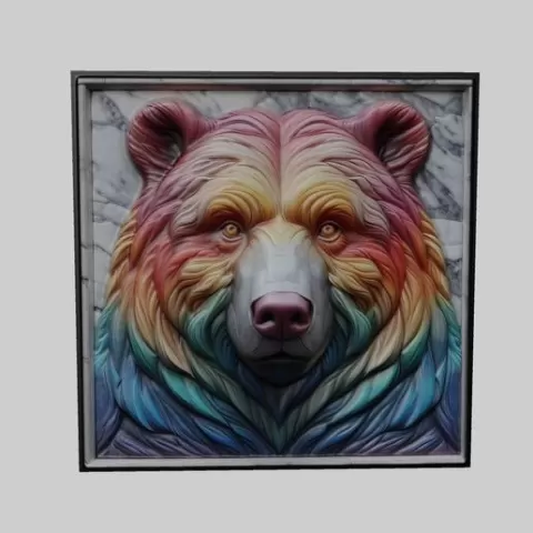 Bear Animal for CNC Router Laser & 3D Printer