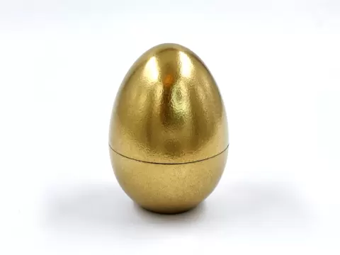 Simple Hollow Threaded Easter Egg - Great for Hiding Prizes!
