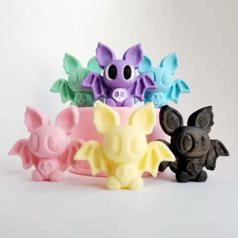 Kawaii (Cute) Skull Bat