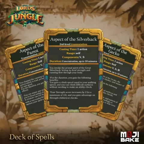 Lords of the Jungle: Deck of Spells by Mojibake Collectibles