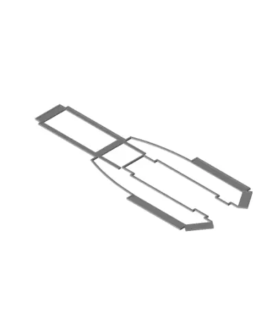 FT Dart - Center pod Cutting template