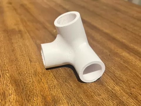 Codos para estructura de baño de tubos PVC 1in