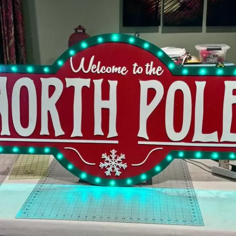 North Pole Letters for Sign