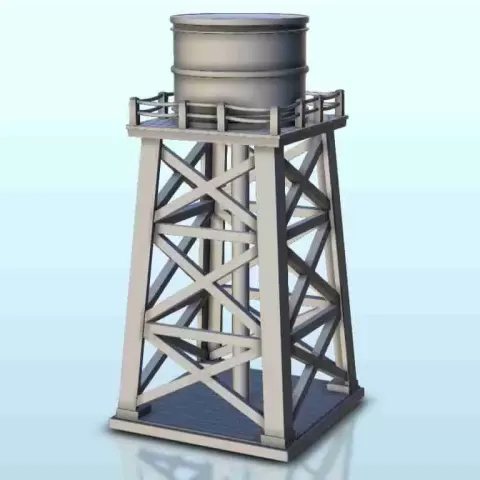Wild West water tower - western old ACW USA US civil war ame - Hartolia Miniatures