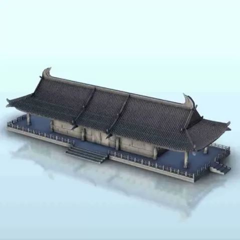 Asian longhouse 22 - Japan China Korea Vietnam East - Hartolia Miniatures