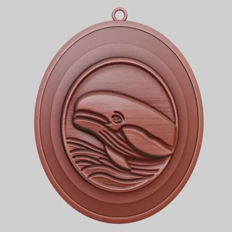 Beluga whale Animal Pendant Beluga whale Animal Necklace for CNC Router Laser & 3D Printer