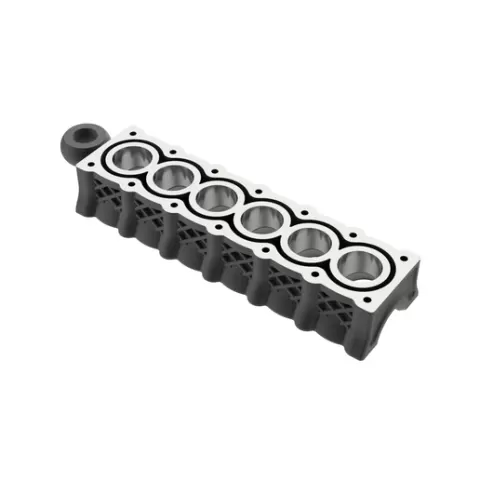 Inline 6 Cylinder Engine Block Keychain