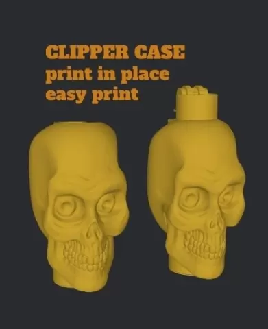 CLIPPER SKULL LIGHTER CASE