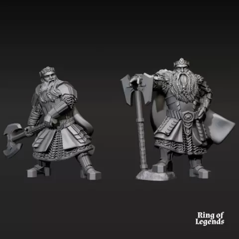 2x Kalak King | Kalak Dwarves | Fantasy | Ring of Legends