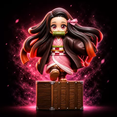 Cute Kimono Character 3D Print Model