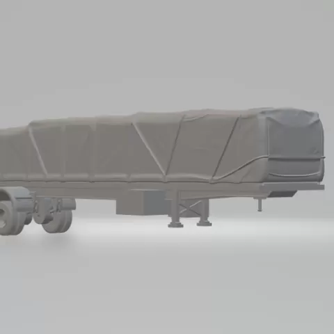 Trailer flatbed 1axles