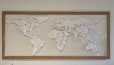 Topographic World Map