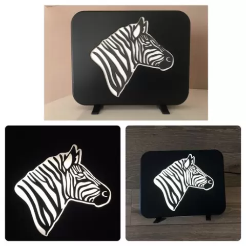 Lamp - zebra