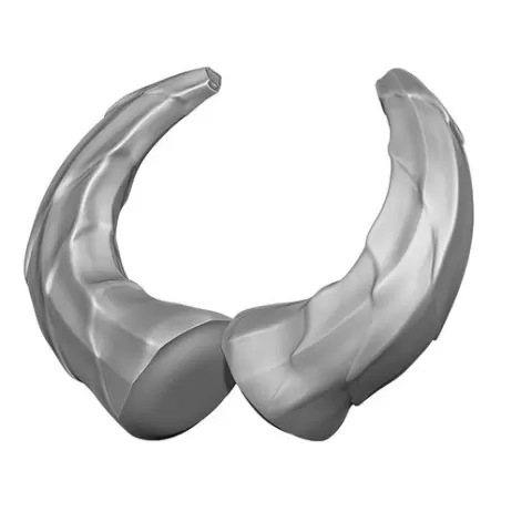 HORN 2 high poly sculpt 3D model