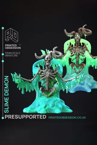 The Reanimated - Slime - The Gelatinous Queen - PRESUPPORTED - Illustrated and Stats - 32mm scale