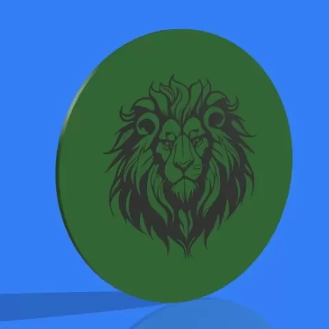 3D CLIPART Step file of a design of lion suitable to insert into your own design