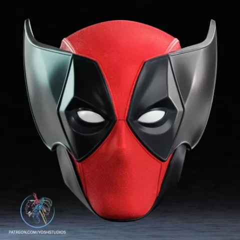 Wolverine Deadpool Mask 3D Print File STL