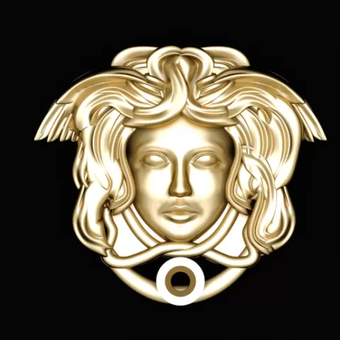 medusa pendant 3d printable model