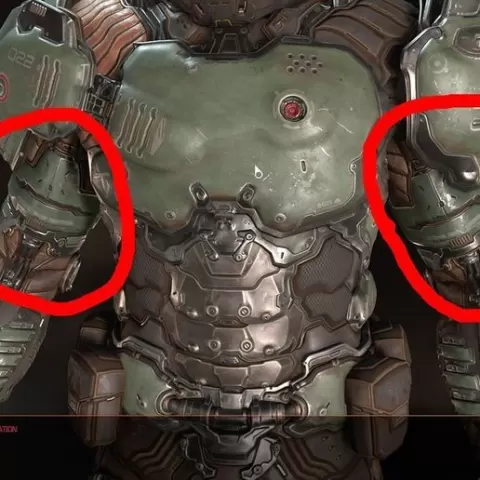 DOOM Slayer Biceps Armor for Cosplay