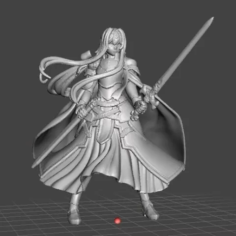 ANIME KNIGHT GIRL HEROINE MINIATURE MODEL FOR FANTASY GAMES RPG