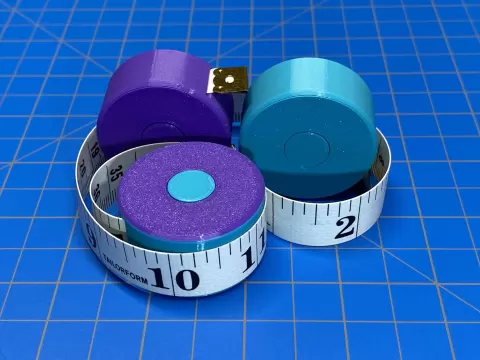 Sewing Cloth Tape Measure Winder Case 14mm and 18mm Snap Fit