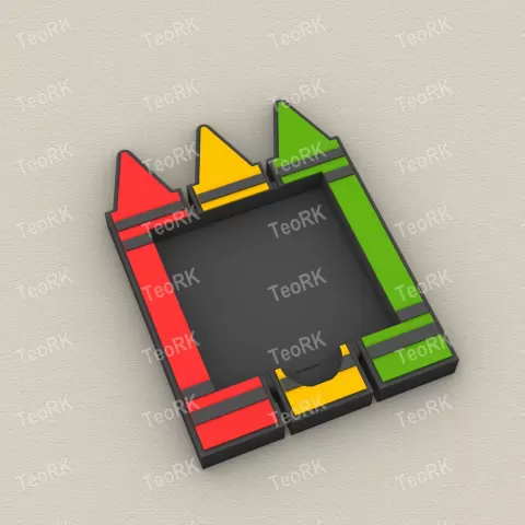 Post-It, Sticky Note Holder crayons - TeoRk