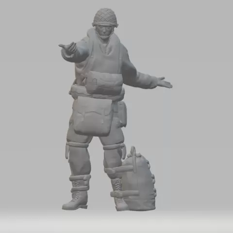 military paratrooper
