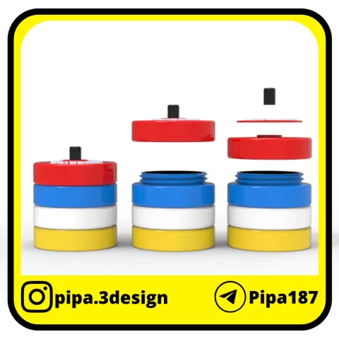Supplement holder - Pipa3D